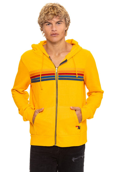 5 STRIPE HOODIE - GOLD