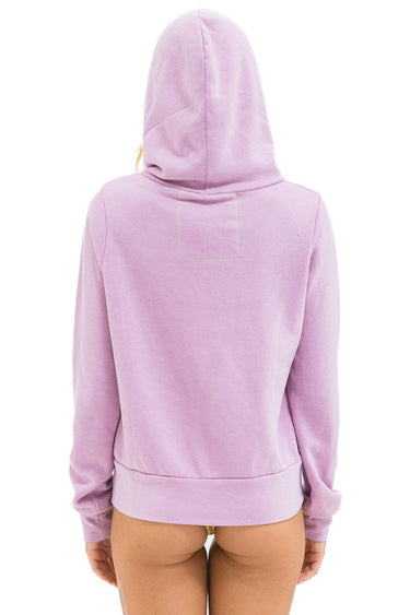 5 STRIPE HOODIE - MAUVE // MAGENTA ORANGE