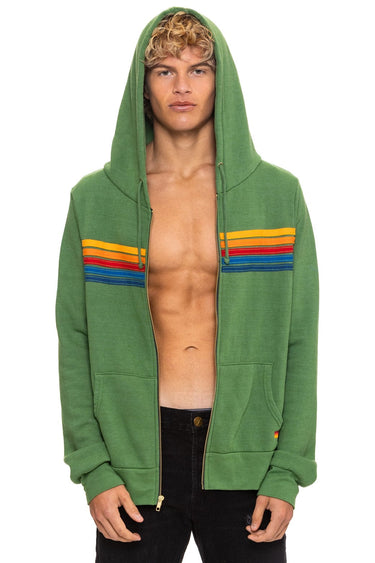 5 STRIPE HOODIE - PALM