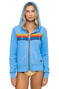 5 Stripe Hoodie - Sky