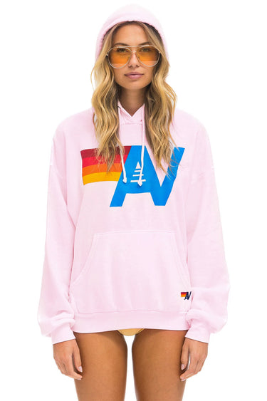 LOGO PULLOVER RELAXED HOODIE - NEON PINK