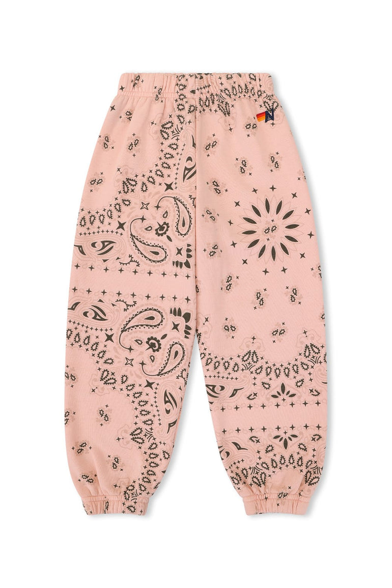 KID'S BANDANA SWEATPANTS - LIGHT PINK
