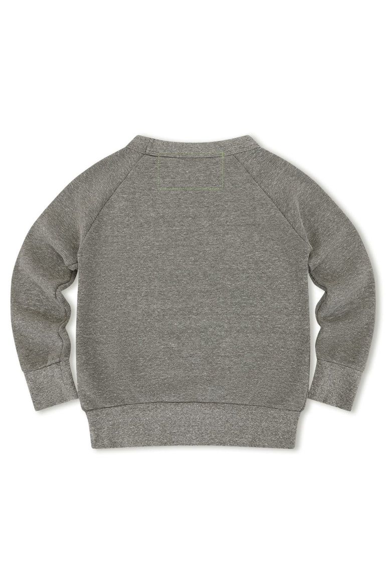KID'S 5 STRIPE SWEATSHIRT - HEATHER GREY