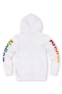 KID'S AVIATOR NATION ZIP HOODIE - WHITE