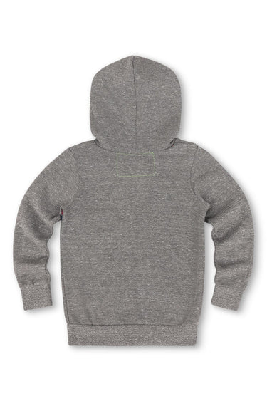 KID'S 5 STRIPE HOODIE - HEATHER GREY