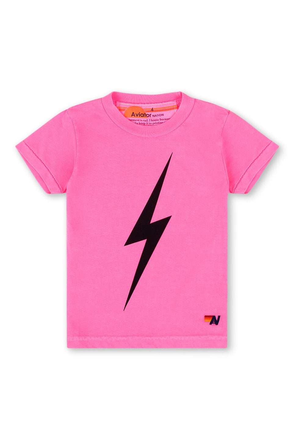 Bolt Boyfriend Tee, Neon Pink main image 1
