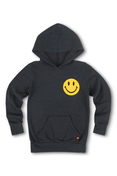 【うる】24AW ブリストル PULL OVER HOODIE 黒 キッズ KID'S SMILEY 2 PULLOVER HOODIE - CHARCOAL – Aviator Nation