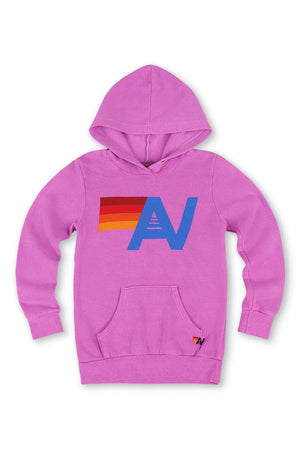 KID'S LOGO PULLOVER HOODIE - NEON PURPLE