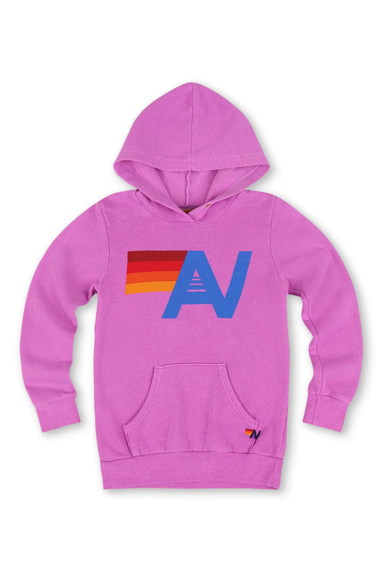 KID'S LOGO PULLOVER HOODIE - NEON PURPLE