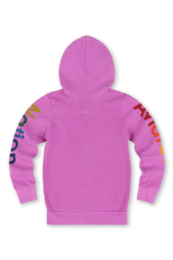 KID'S AVIATOR NATION ZIP HOODIE - NEON PURPLE