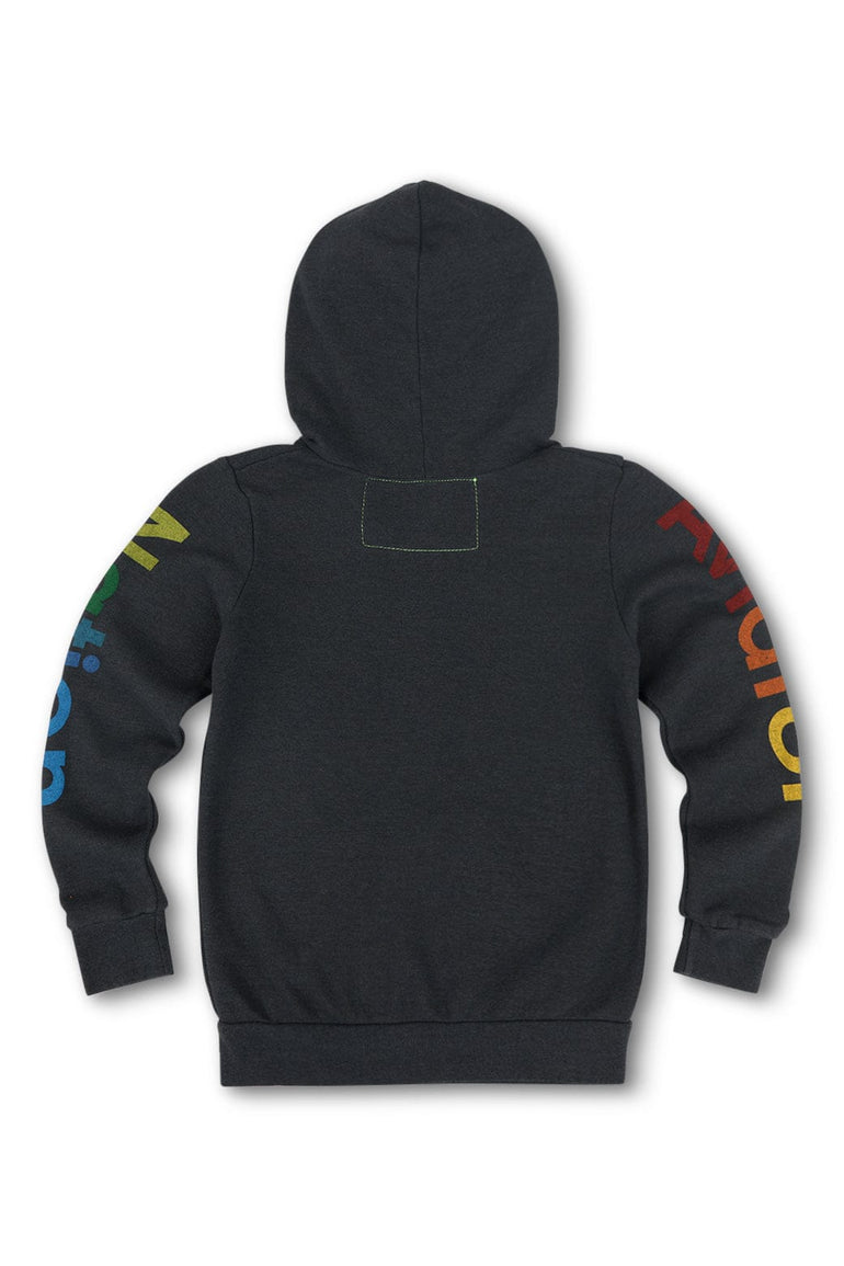 KID'S AVIATOR NATION VENICE ZIP HOODIE - CHARCOAL