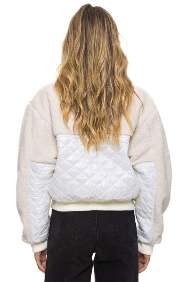 TEDDY FULL ZIP JACKET - VINTAGE WHITE