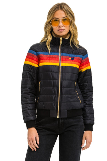 5 STRIPE JACKET - BLACK