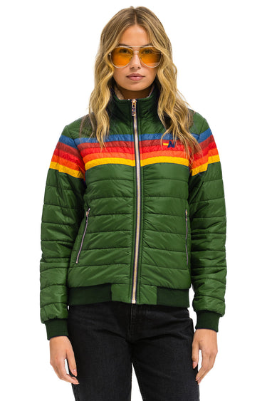 5 STRIPE JACKET - GARDEN GREEN