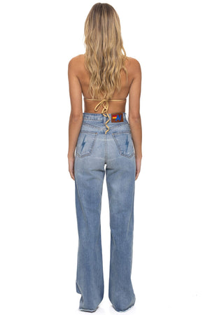 HI RISE WIDE LEG BOLT GYPSY WOMENS JEAN - VINTAGE