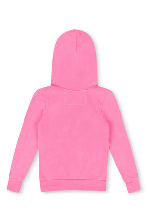 KID'S LOGO  PULLOVER HOODIE - NEON PINK