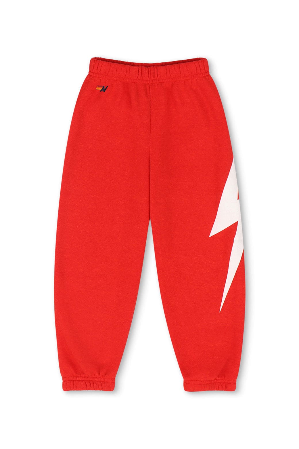 Kids Bolt Print Sweatpants - Neon Pink
