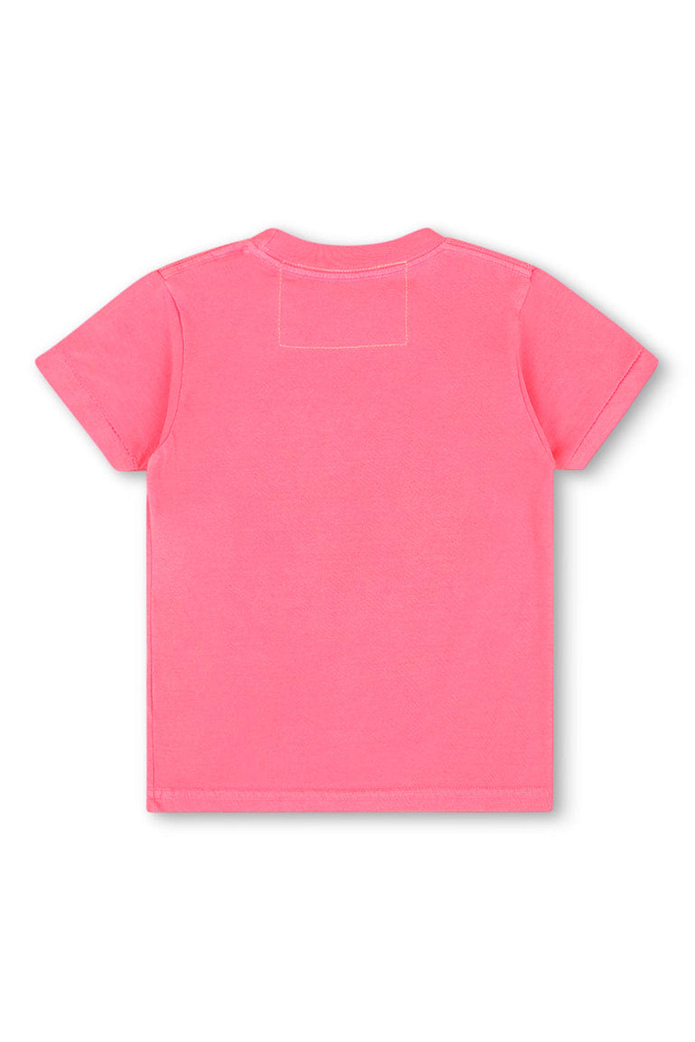KID'S LOGO TEE - NEON PINK