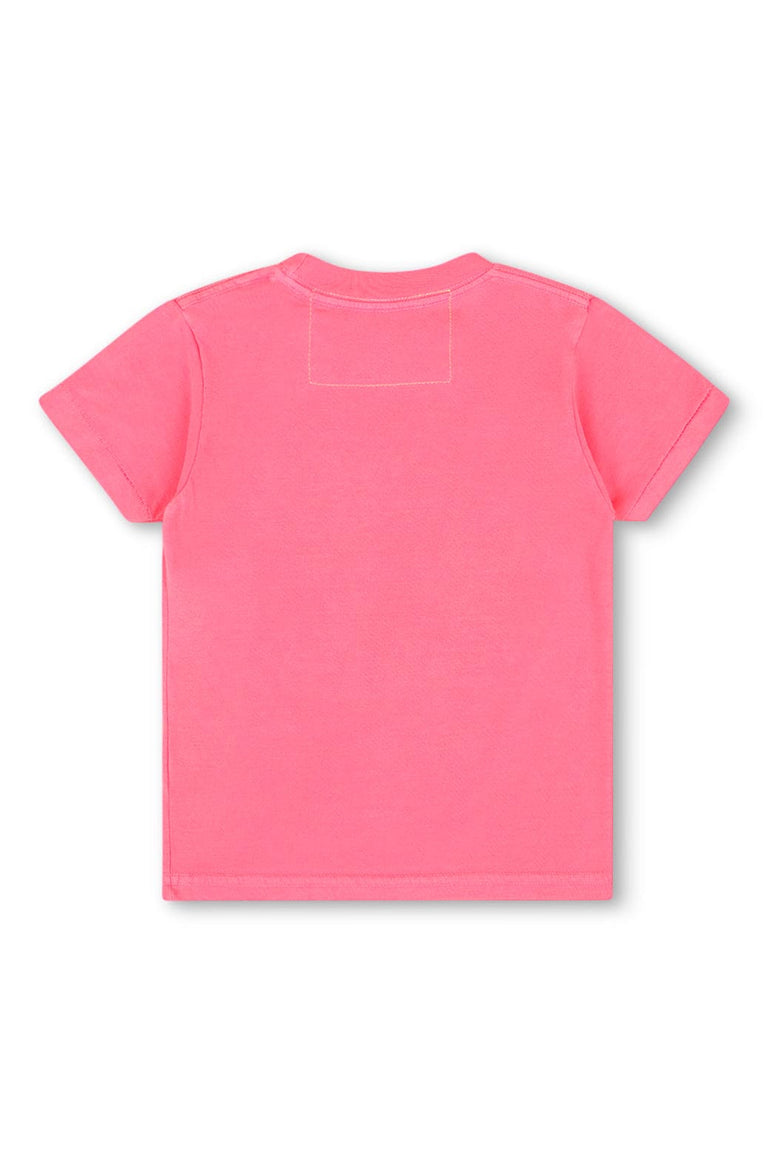 KID'S LOGO TEE - NEON PINK