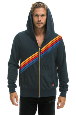 DISCO ZIP HOODIE - CHARCOAL