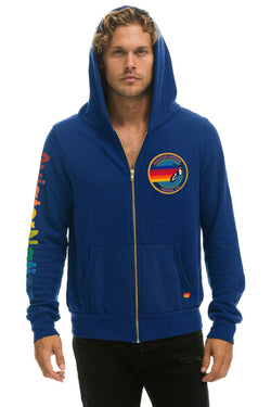 AVIATOR NATION ZIP HOODIE - ROYAL