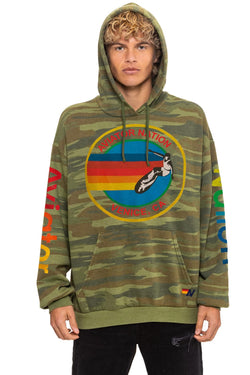 AVIATOR NATION RELAXED PULLOVER HOODIE - CAMO