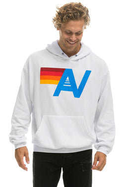 LOGO PULLOVER RELAXED HOODIE - DOVE