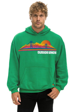 OUTSIDE LANDS 2026 RELAXED PULLOVER HOODIE - KELLY GREEN