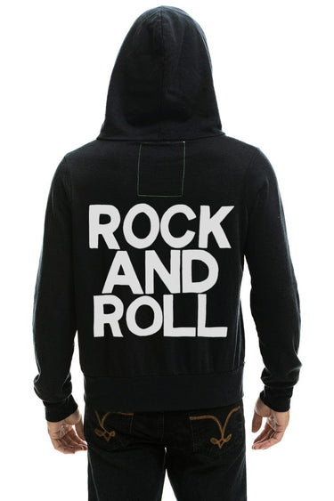 ROCK AND ROLL HOODIE - BLACK