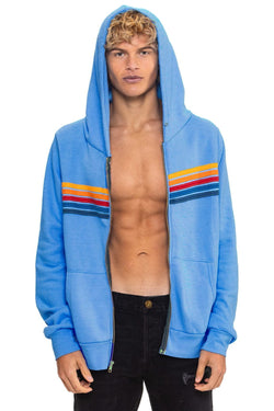 5 STRIPE HOODIE - RETRO OCEAN