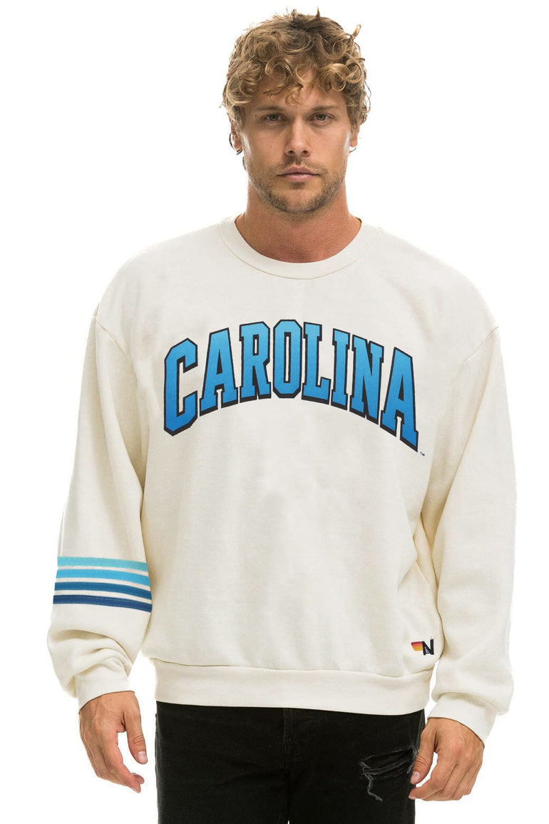 UNC 2026 RELAXED CREW SWEATSHIRT - VINTAGE WHITE