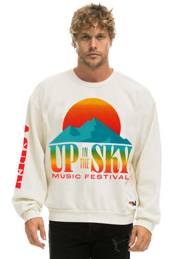 UP IN THE SKY 2026 RELAXED CREW SWEATSHIRT - VINTAGE WHITE