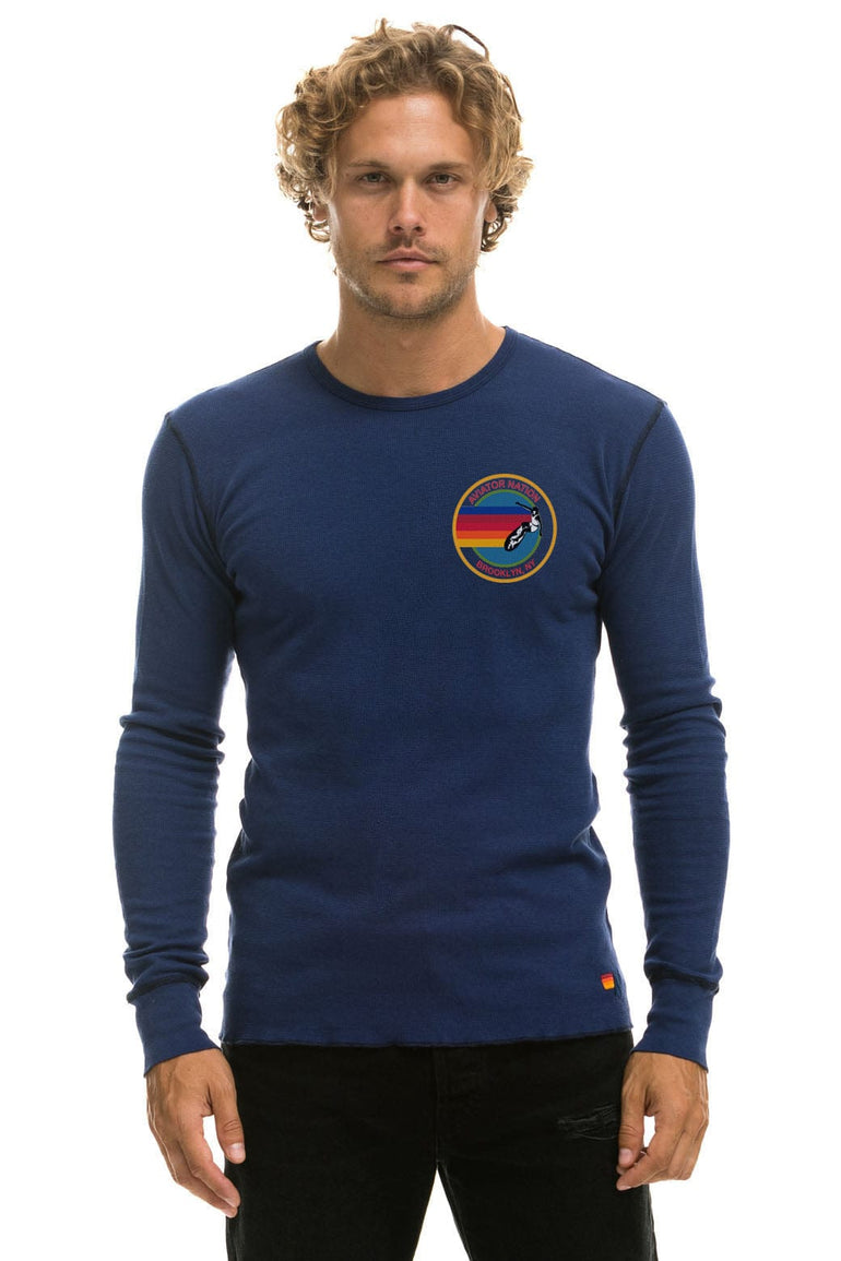 AVIATOR NATION BROOKLYN THERMAL - NAVY