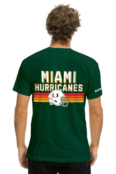 UNIVERSITY OF MIAMI CFP 2026 CREW TEE SHIRT - MIAMI GREEN