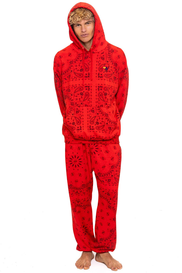 BANDANA SWEATPANTS - RED