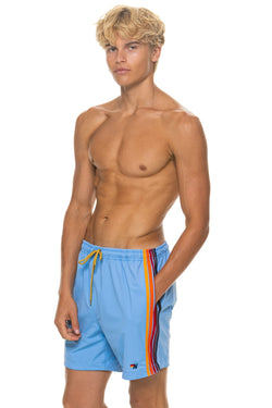 MEN'S 5 STRIPE FLEX SHORTS - SKY