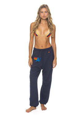 LOGO SWEATPANTS - NAVY