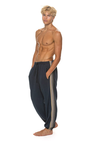 5 STRIPE SWEATPANTS - CHARCOAL // GREY