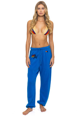 LOGO PRINT UNISEX SWEATPANTS - ADVENTURE BLUE