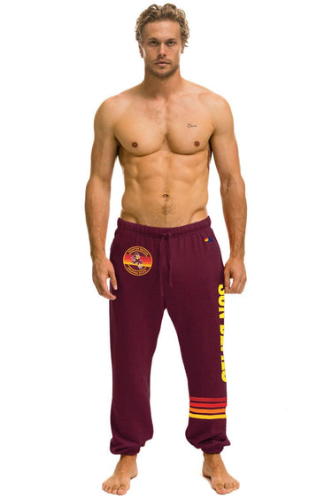 ASU FORK UNISEX POCKET SWEATPANTS - MAROON