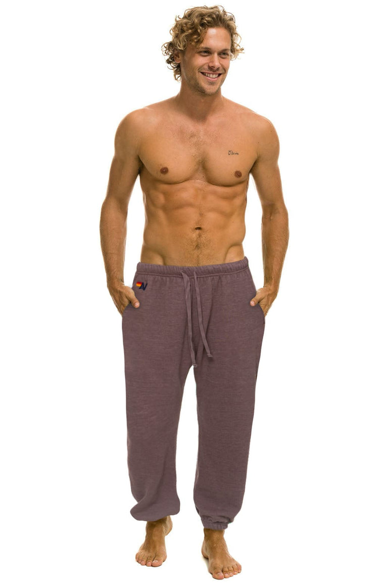 BOLT PRINT SWEATPANTS - MOCHA