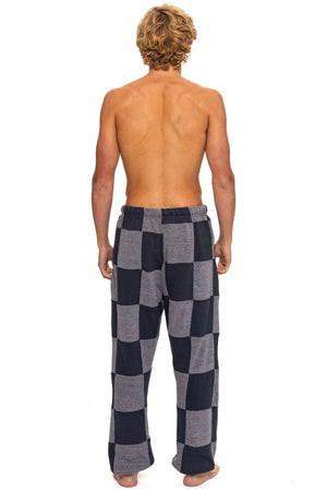 CHECK QUILTED SWEATPANTS - HEATHER // CHARCOAL