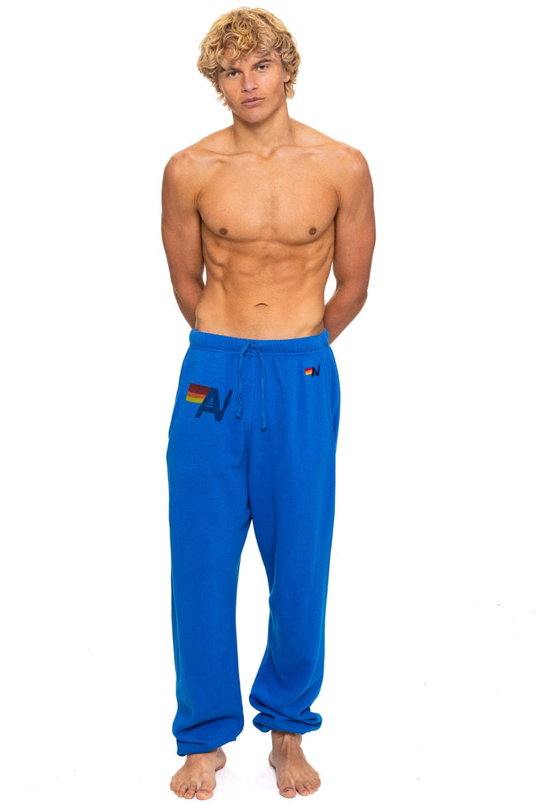 LOGO PRINT UNISEX SWEATPANTS - ADVENTURE BLUE