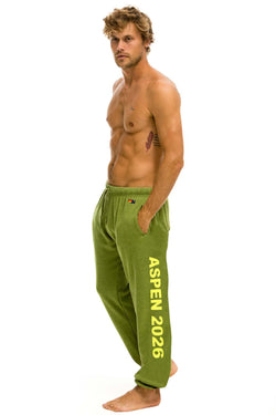 PALM TREE FEST ASPEN 2026 UNISEX POCKET SWEATPANTS - JUNGLE GREEN
