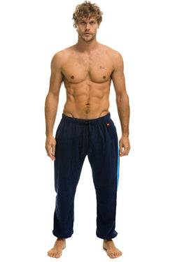 5 STRIPE SWEATPANTS - NAVY // BLUE