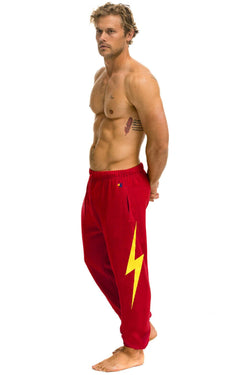 UNIVERSITY OF SOUTHERN CALIFORNIA BOLT UNISEX POCKET SWEATPANTS - CARDINAL