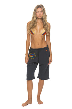 AVIATOR NATION VENICE SWEATSHORTS - CHARCOAL