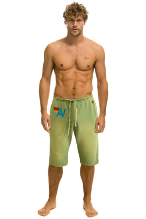 VINTAGE LOGO MENS SWEATSHORTS - FADED ARMY