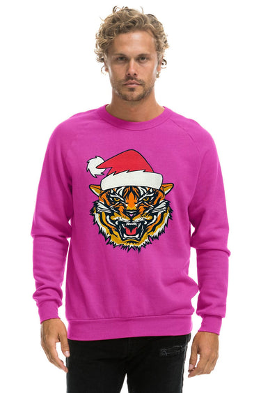 SANTA TIGER SWEATSHIRT - MAGENTA
