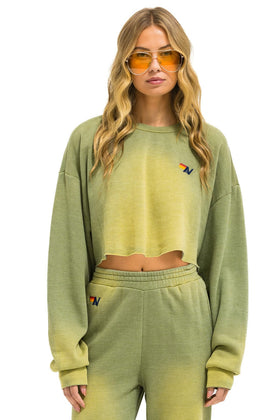 ESSENTIAL CROPPED CREW SWEATSHIRT RELAXED